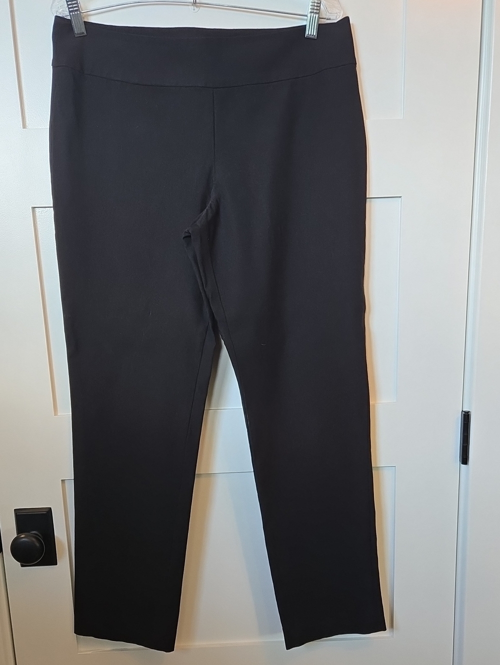 NIC+ZOE Black Wonderstretch Pull-On Polished Pants Womens 14